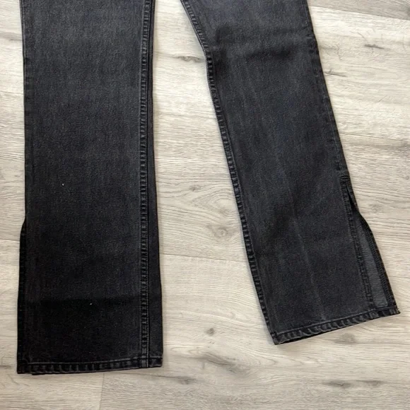 GRLFRND Black Hailey Low Rise Slim Boot Jean with Slit - Picture 3 of 10